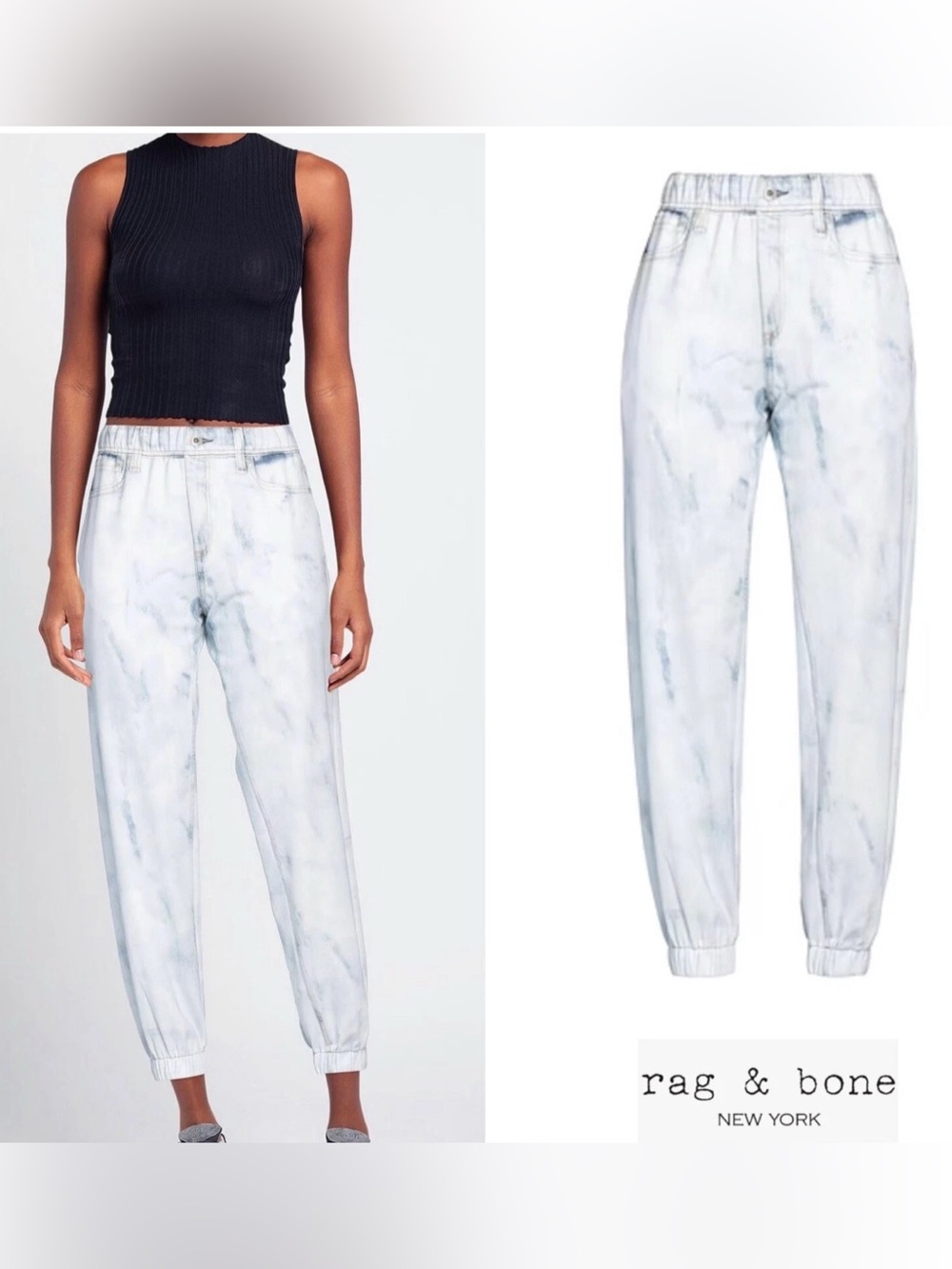Rag and Bone Miramar Joggers Acid Wash
